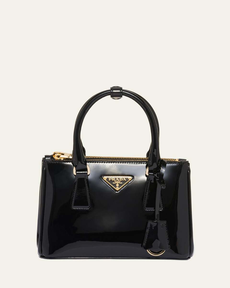 Galleria Mini Patent Top-Handle Bag
